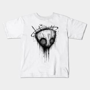 Flying Bowl Head Kids T-Shirt